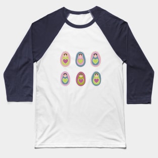 Russian dolls matryoshka (8) Baseball T-Shirt